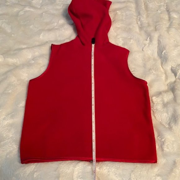 Old Navy Red Fleece Hoodie Vest Child Size 6 - Picture 6 of 9